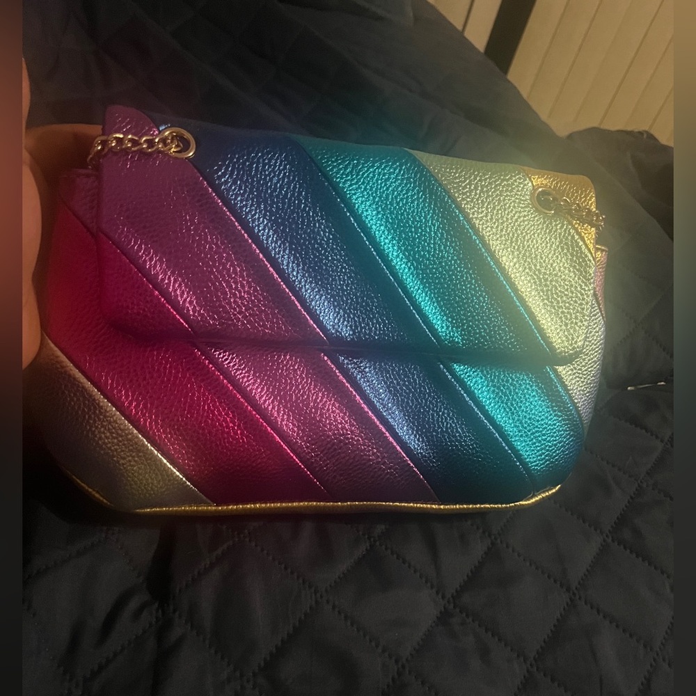 multicolor cross body bag / clutch .